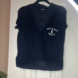 Navy Blue Miami Beach Women's Top